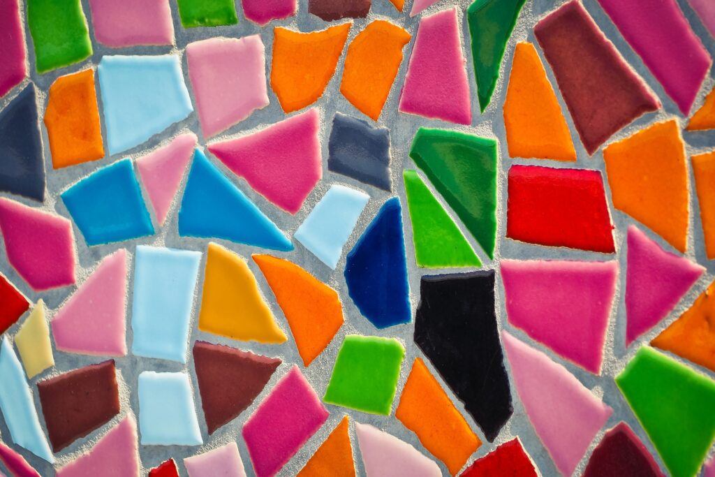 Abstraktes buntes Mosaik.